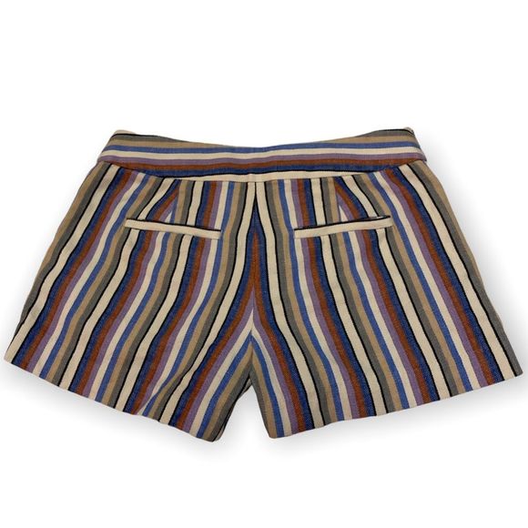 LOFT The Riviera Linen Blend Striped Shorts - Picture 6 of 9
